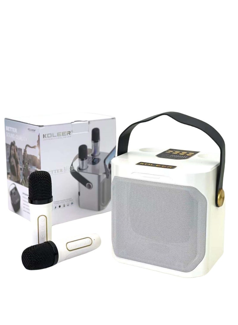 KUYING Microphone Bluetooth Speaker With Microphone Singing Speaker All-In-One Machine 