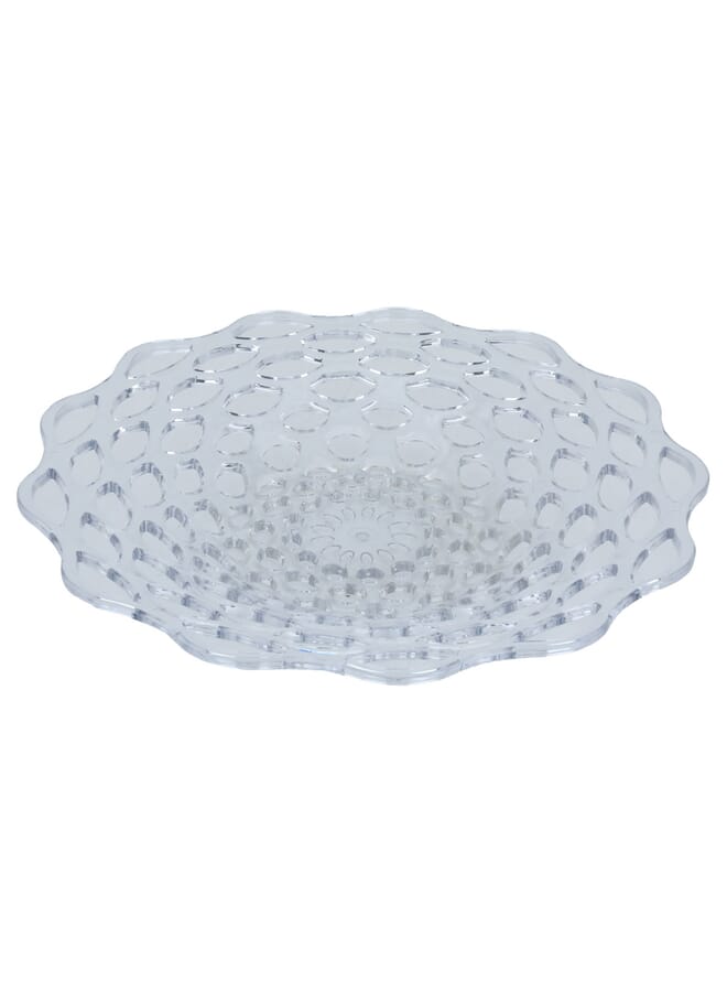 Alsaif Gallery Flat transparent Turkish acrylic fruit bowl - Image 2