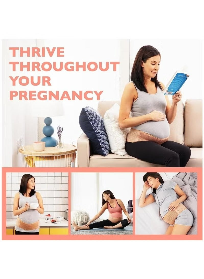 general Support Belt for Pregnant Women Adjustable Belt Good Breathability Waist Back Pelvic Support Belt Suitable for Women During Pregnancy,Belly Band Pregnant Mom Gifts - Image 2