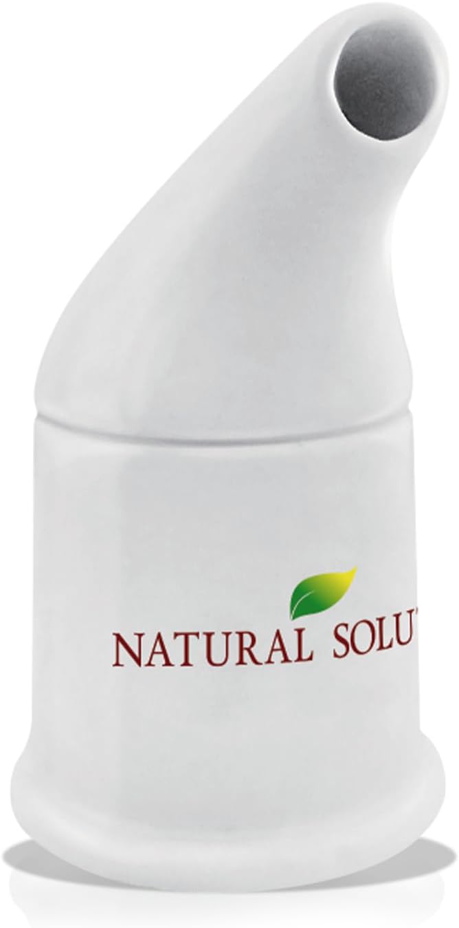 Natural Solution Ceramic Pink, Cleans The Respiratory System Great for Allergy, Asthma Relief, and Other Respiratory Conditions , Salt Inhaler, 1 Count