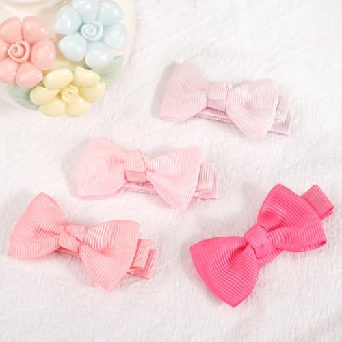 CÉLLOT Baby Girls Hair Clips 25PCS Fully Lined Tiny 2" Hair Bows Alligator Clips for Infants Toddlers - Image 4
