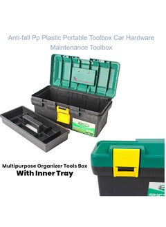 Malfah Enterprises Malfah Enterprises Tool Box Anti Broke Plastic 14 Measured Diagonally Like Tv Screen for Professionals Diy Use in Home Workshop Garage Hanbon 120314  - Image 4