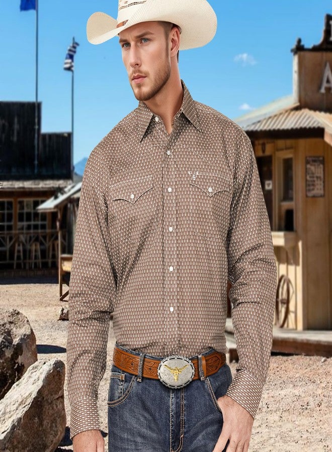 TRIWORKS Western Belt for Men without Buckle Cowboy Leather Belt Country Belt 1.5”Embossed Leather Belt Strap - Image 4