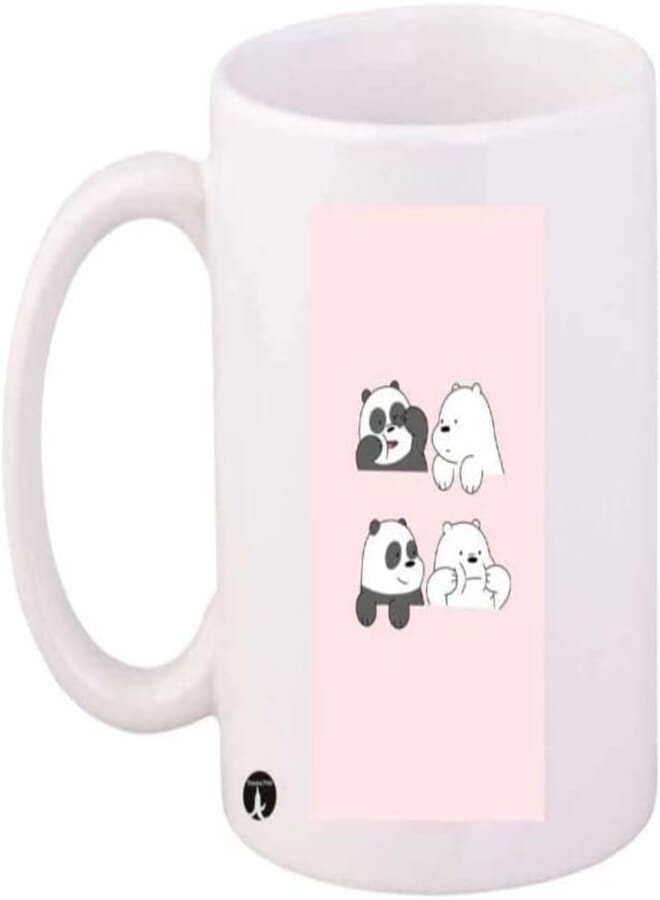 RYN PRINTED Design/We Bare Bears Mug White Black Pink Standard Size