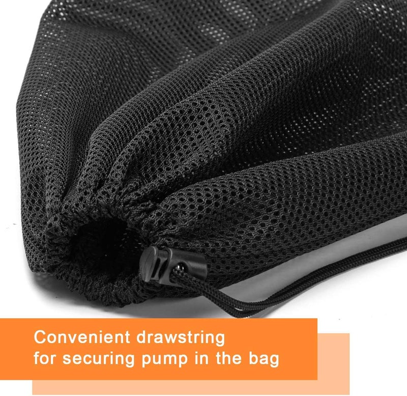 Coolrunner Pump Barrier - 12" x 15.7" Pond Filter Mesh Bag for Biological Filters (Black) - Image 4