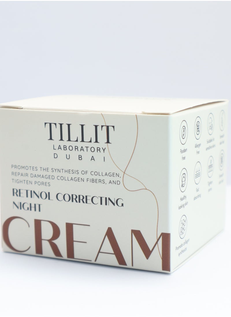 TILLIT LABORATORY - Retinol correcting night cream for smooths and renews 50 ml - Image 1