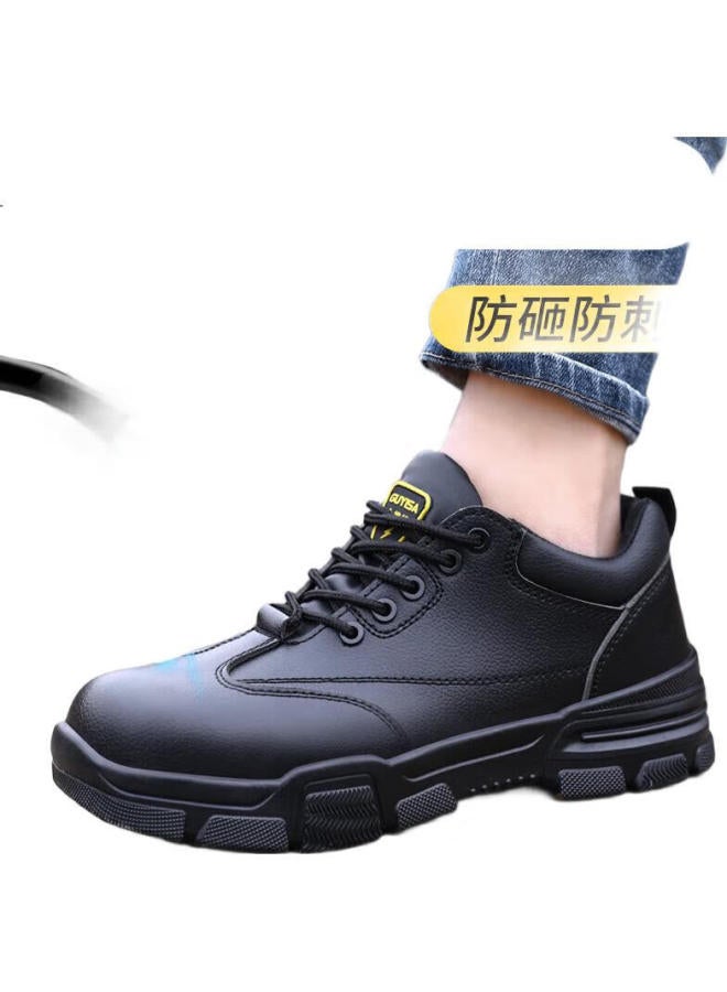 JUNBU Safety Shoes For Men, Electrician Insulated Anti-Smashing Anti-Puncture Plastic Toe Cap Work Boots 2165Kv Size 43 - Image 1