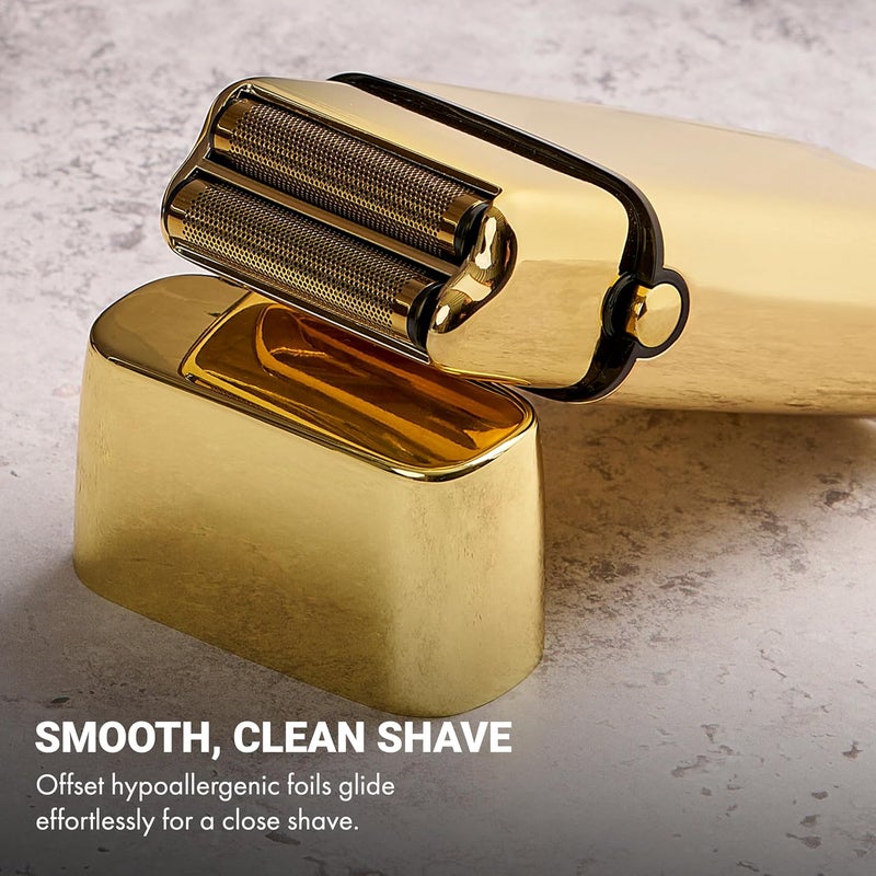 BaBylissPRO Baberology Double Foil Shaver FXFS2G GOLDFX Professional Electric Shaver - Image 3