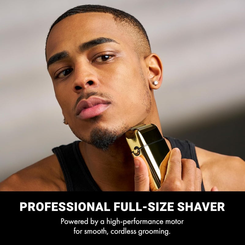 BaBylissPRO Baberology Double Foil Shaver FXFS2G GOLDFX Professional Electric Shaver - Image 2