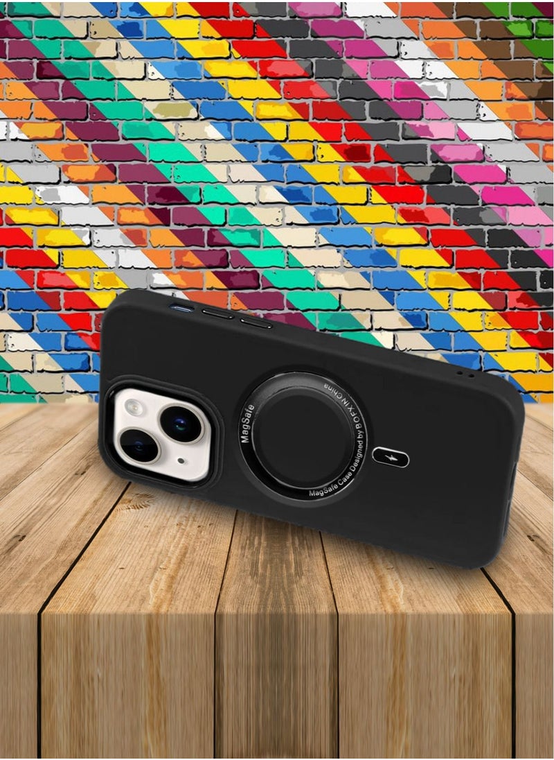 Premium Electroplated MagSafe Silicone Case Cover for Apple iPhone 15 Plus - Ultimate Shock Absorption, Secure Grip, and Anti-Slip Design