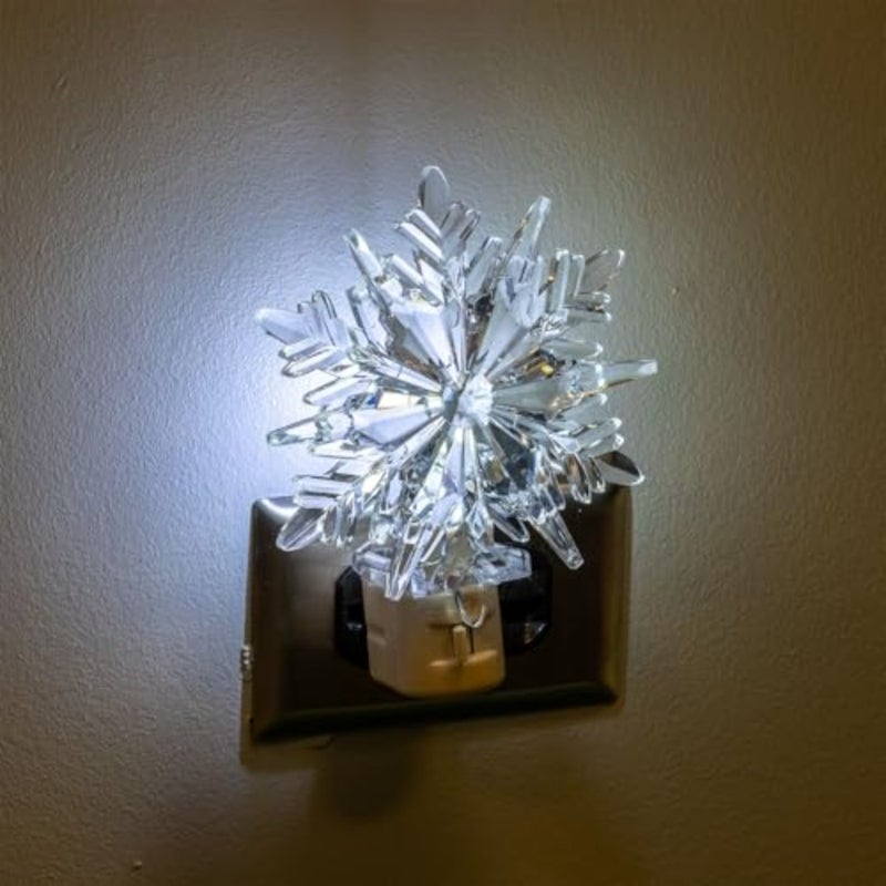 LED Lamp Pure White Christmas Decoration Night Light with Swivel Plug - Image 4