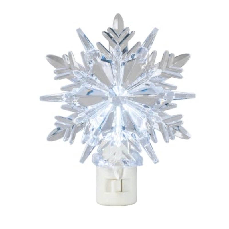 LED Lamp Pure White Christmas Decoration Night Light with Swivel Plug - Image 1