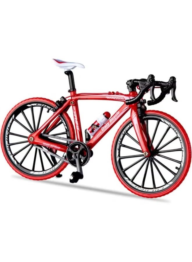 1:8 Scale Die-Cast Road Bike Model - Assorted Color Miniature Bicycle for Collectors, Dioramas, and Toy Vehicle Enthusiasts - Image 1
