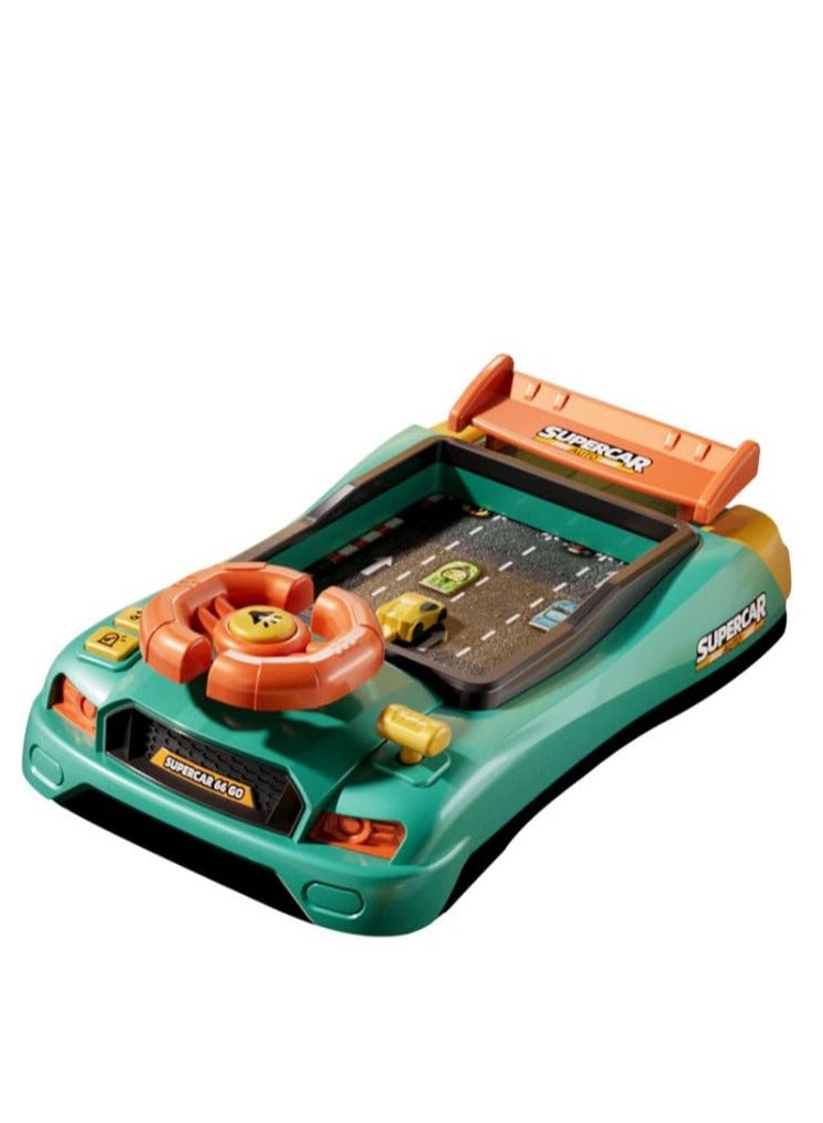 لعبة عجلة القيادة للأطفال - لعبة محاكاة قيادة السيارة تجربة متعة القيادة مع ألعاب السيارات الخفيفة والوضعية للأطفال