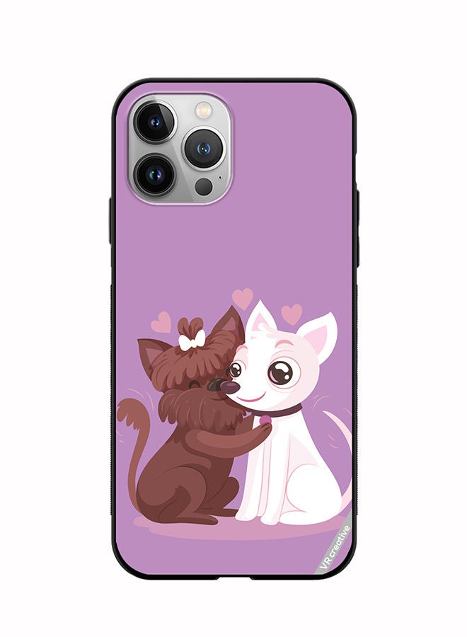 VR CREATIVE Protective Case Cover For Apple iPhone 11 Pro Max Love Dog Design Multicolour - Image 1