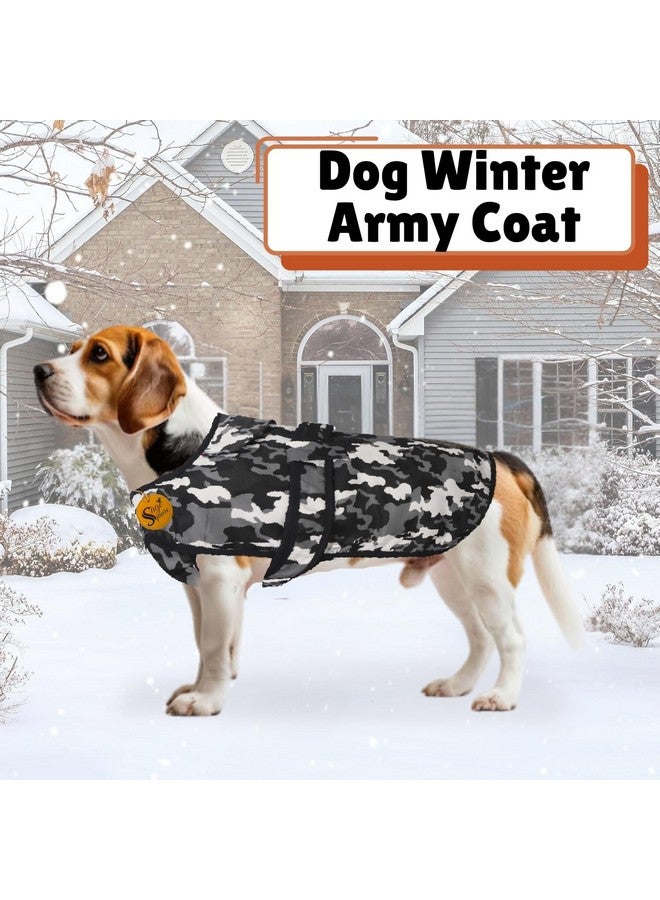 Sage Square Dog Winter Ultra Warm Camouflage Army Coat Thicker Fleece Dog Hoodie Vest for Cold Weather, Random (Camouflage, M - 16 Inch) - Image 2