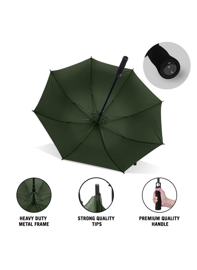 Kenneth Cole KENNETH COLE New York - Umbrella 23.5" Men/Women UV Protection Monsoon/Rainy & Sun Umbrella with Travel Sleeve/Cover (Green)  - Image 2