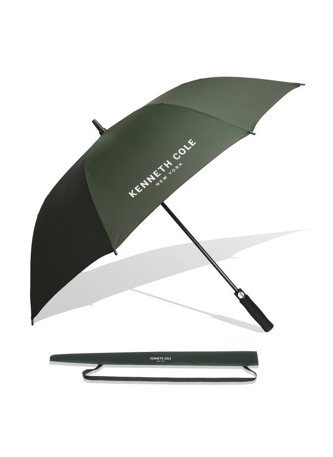 Kenneth Cole KENNETH COLE New York - Umbrella 23.5" Men/Women UV Protection Monsoon/Rainy & Sun Umbrella with Travel Sleeve/Cover (Green)  - Image 1