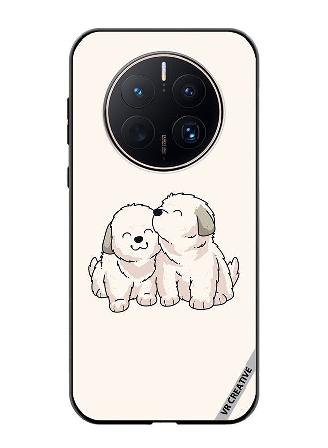 VR CREATIVE Protective Case Cover For Huawei Mate 50 Pro Cute Puppies Design Multicolour - Image 1