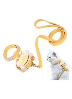 A.M Cat Harness | Small Cat Harness Bite Resistant Escape Proof,120cm Easy Control Traction Rope for Puppy Rabbit Kitten Soft Leash  - Image 1