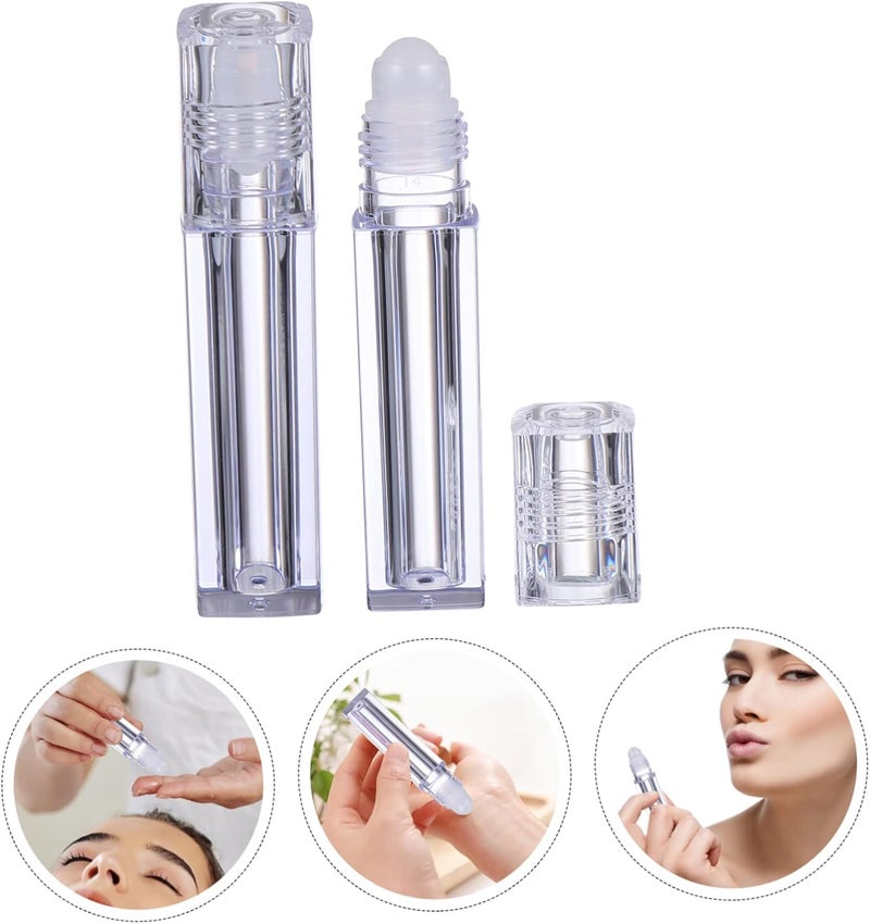 6.5ml Square Lip Gloss Bottle Roll-on Bottle Set Refillable Travel Size - Image 2