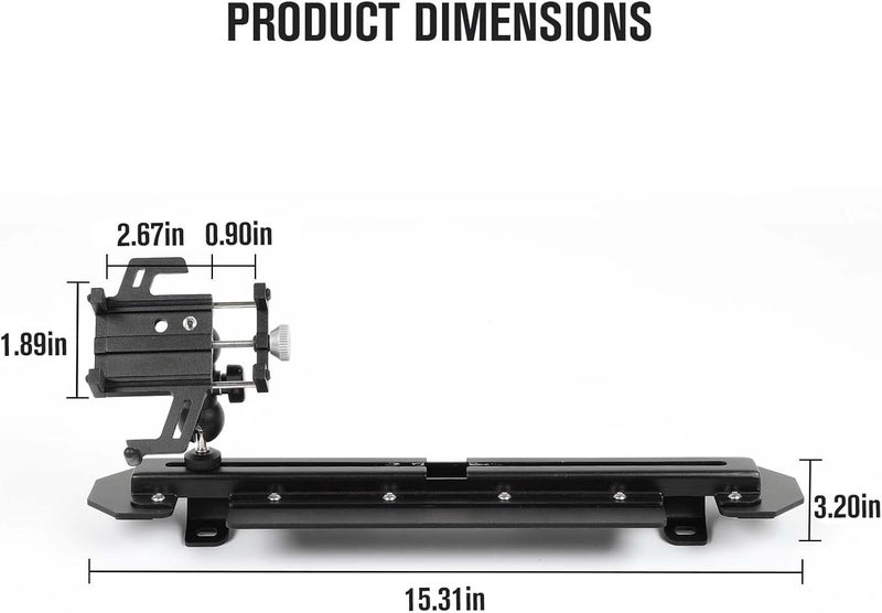 Jimen حامل هاتف جيمين للوحة القيادة لجيب رانجلر وغلايديتور - Image 3