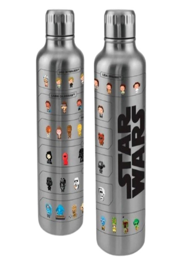 Paladone Star Wars Official Licensed Metal Water Bottle, Gamer and Comic Series Fan Decor and Gift, Disney Desk Accessory for All Ages, Collectors Drinkware with Movie Characters - Image 4