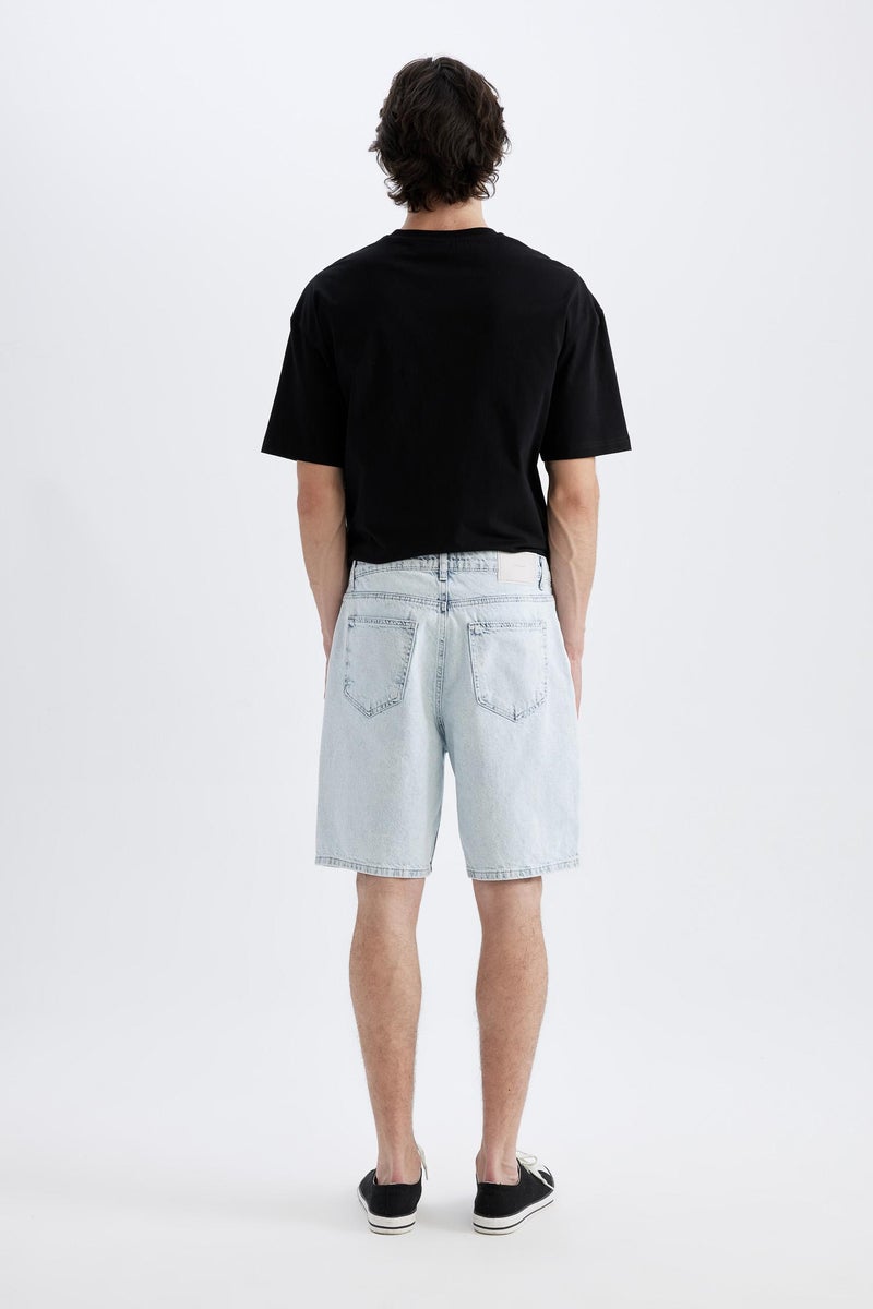 DeFacto Man Straight Fit Jean Bermuda - Image 3