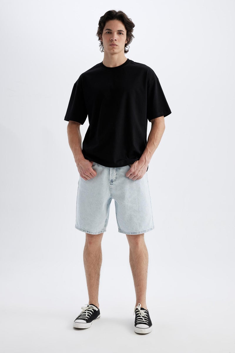 DeFacto Man Straight Fit Jean Bermuda - Image 4