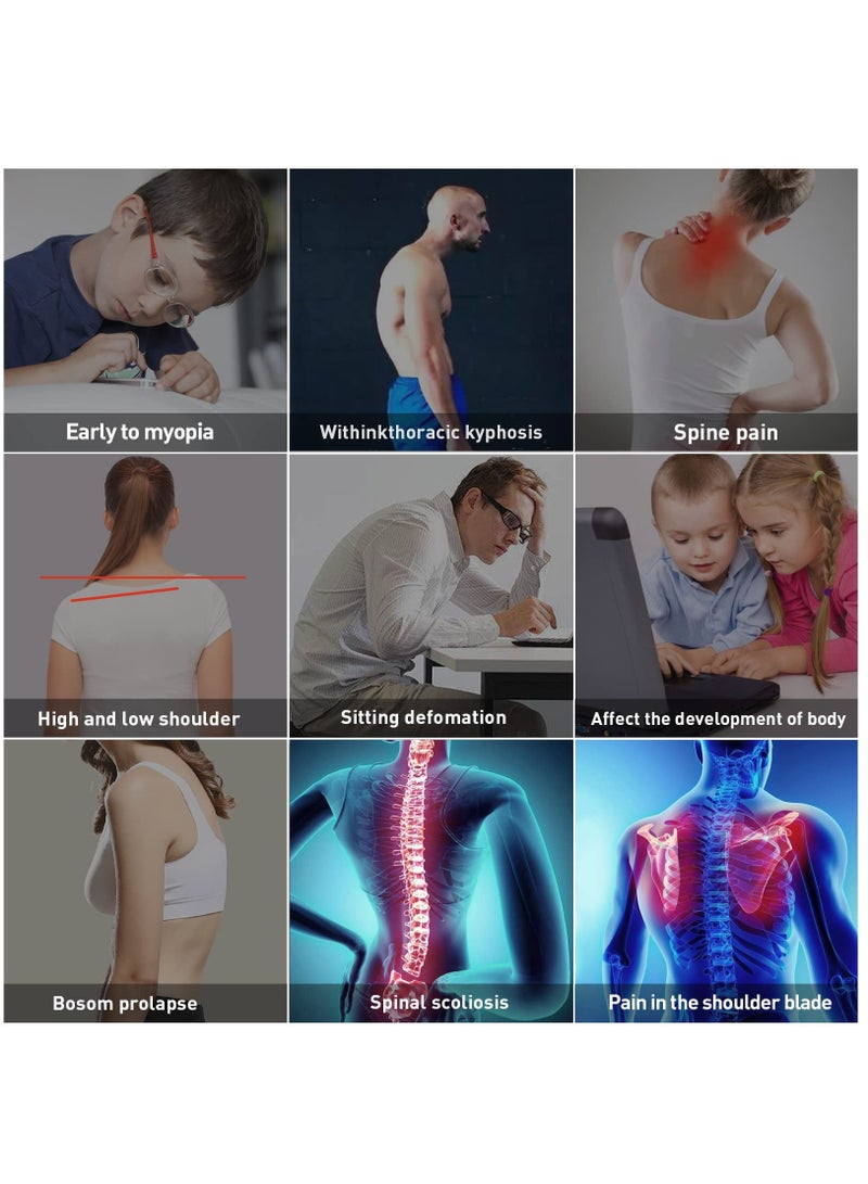 Back Correction Strap, Adjustable Posture Corrector Spine Straightener for Relief of Neck Shoulder Pain Develop Good Seated Standing for Men Women Elderly Teens (1PCS M) - Image 5