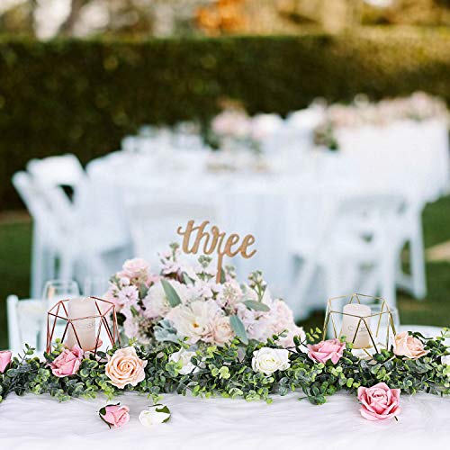 Lvydec 2 Pack Artificial Eucalyptus Garland, Fake Eucalyptus Greenery Garland Wedding Backdrop Arch Wall Decor, 5.5 Feet/Strand Fake Hanging Plant for Table Festival Party Decoration - Image 5