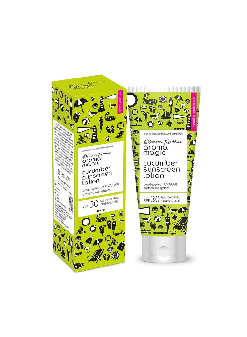 Aroma Magic Cucumber Sun Screen Lotion SPF 30 100ml - Image 2