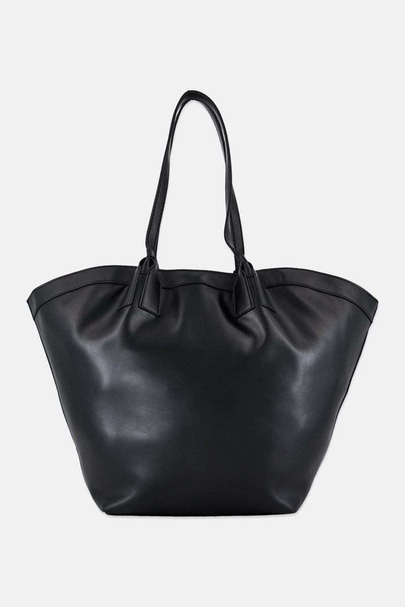 Nicole Miller Women Brand Logo Tote Bag, Black - Image 2