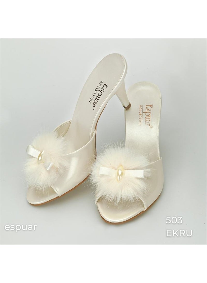 Espuar 503 Women's Slippers - Ecru 