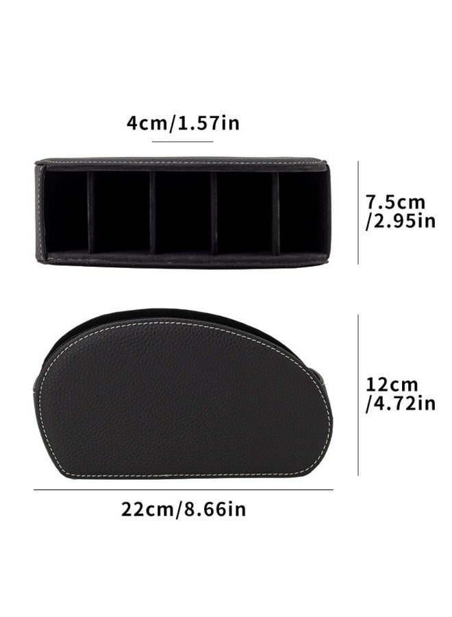 Remote Control Holder with 5 Compartments Remote Control Box for Desktop Storage Media Player Heater Controllers - Image 3