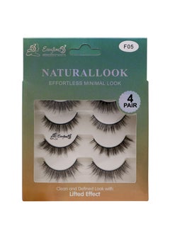 Everytime53 Everytime53 Women's 4 Pair Natural Look Eye Lashes - F05  - Image 1