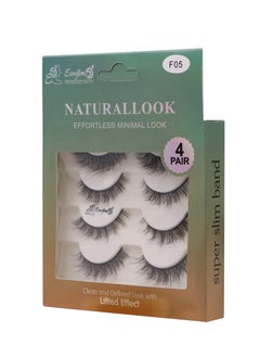 Everytime53 Everytime53 Women's 4 Pair Natural Look Eye Lashes - F05  - Image 2