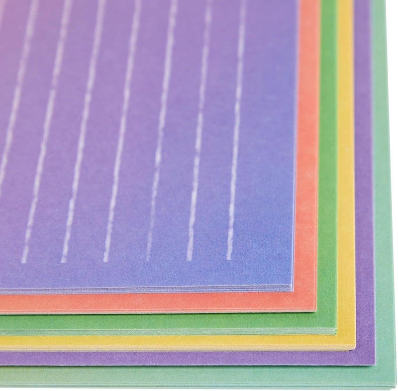 Paper Junkie Letter Writing Stationery Paper & Envelopes Set - 6 Watercolor Gradient Designs, 60 Lined Sheets & 30 Envelopes (10.25 x 7.25 In) - Image 5