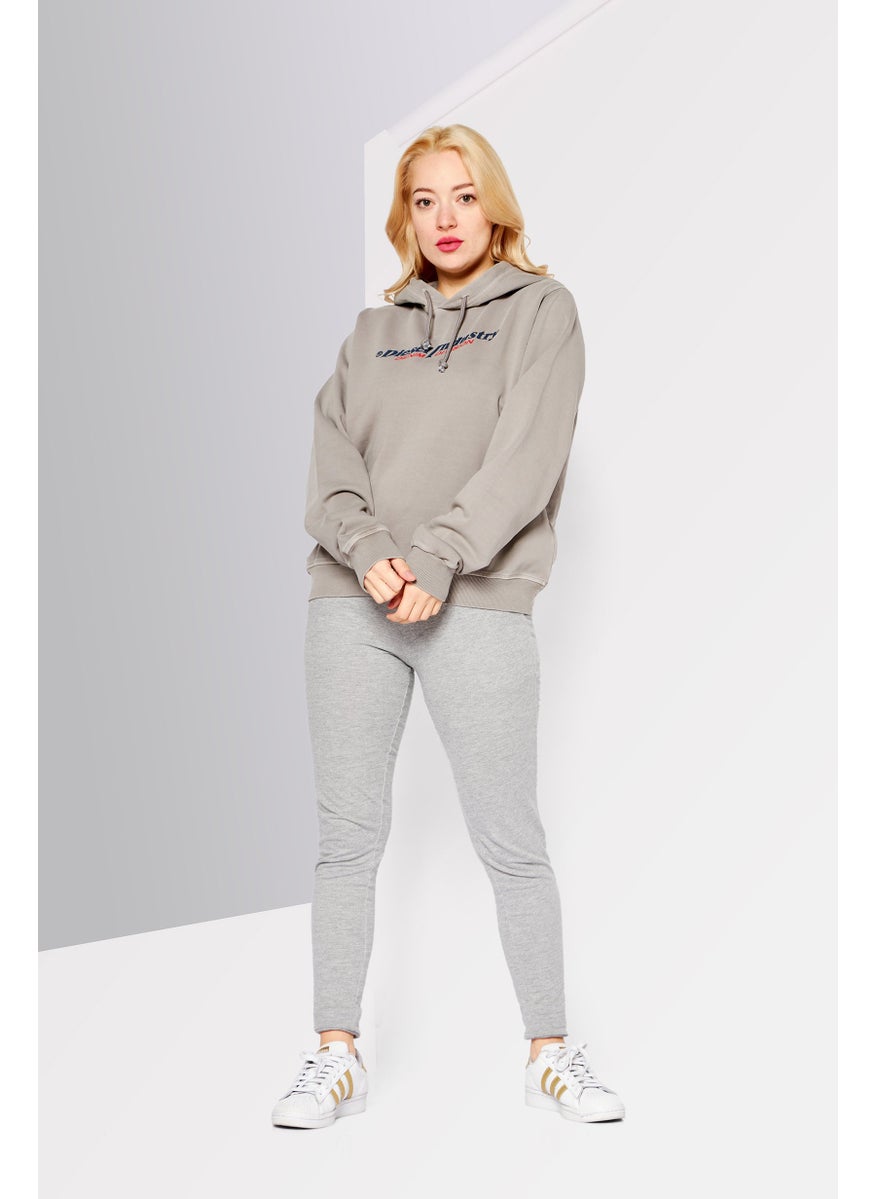 Women Long Sleeve Brand Logo Hoodie, Grey - pzsku/ZDF4AEF858AEB99F4B1A6Z/45/_/1724351284/dab83e8a-5344-4b0d-b70d-106e938848f8