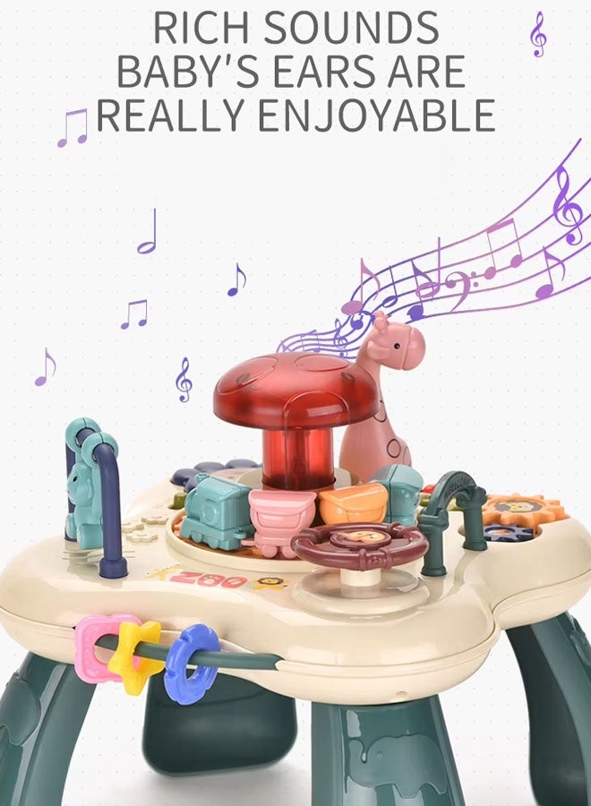 Baby Musical Activity  Center Table Toy, Toddler Infant Toys for  Boys Girls Gifts, Safe, Sturdy, and Fun,Baby Sensory Toys for Toddler, Learning & Educational Toys - Image 5