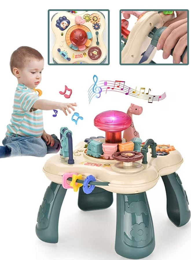 Baby Musical Activity  Center Table Toy, Toddler Infant Toys for  Boys Girls Gifts, Safe, Sturdy, and Fun,Baby Sensory Toys for Toddler, Learning & Educational Toys - Image 1