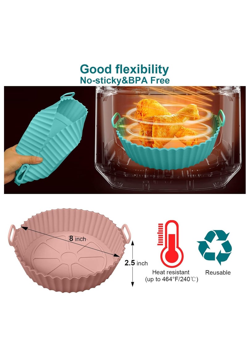 HASANAT ESSENTIALS Hasanat Essentials Air Fryer Pad Silicone Pad Washable Reusable 1PC Assorted Color  - Image 2
