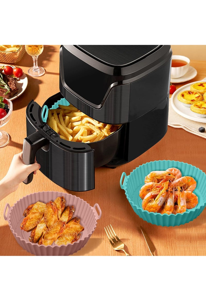 HASANAT ESSENTIALS Hasanat Essentials Air Fryer Pad Silicone Pad Washable Reusable 1PC Assorted Color  - Image 3