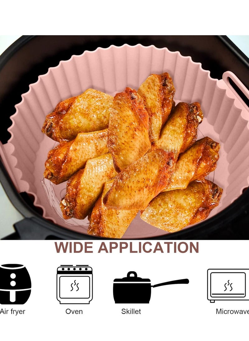 HASANAT ESSENTIALS Hasanat Essentials Air Fryer Pad Silicone Pad Washable Reusable 1PC Assorted Color  - Image 4