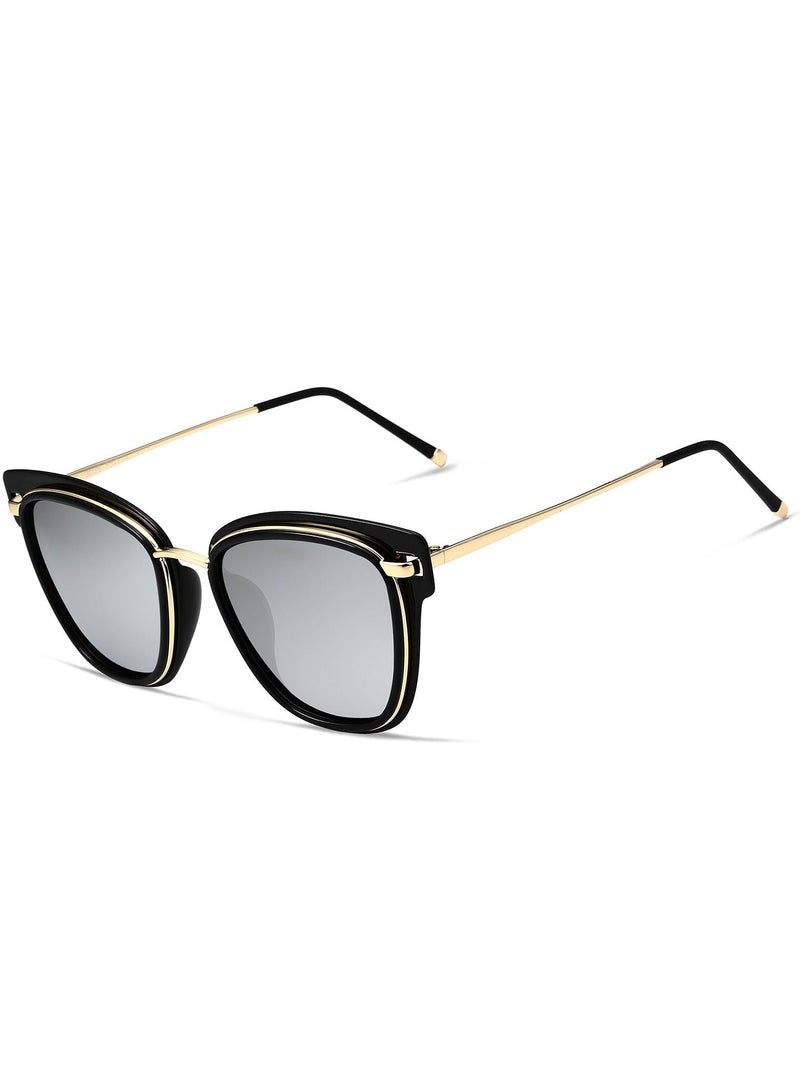 Veithdia Original VEITHDIA Sunglasses For Women Mirror Lenses Polarized UV400 Protection Category 3 Suitable for driving Cat Eye Style  - Image 1