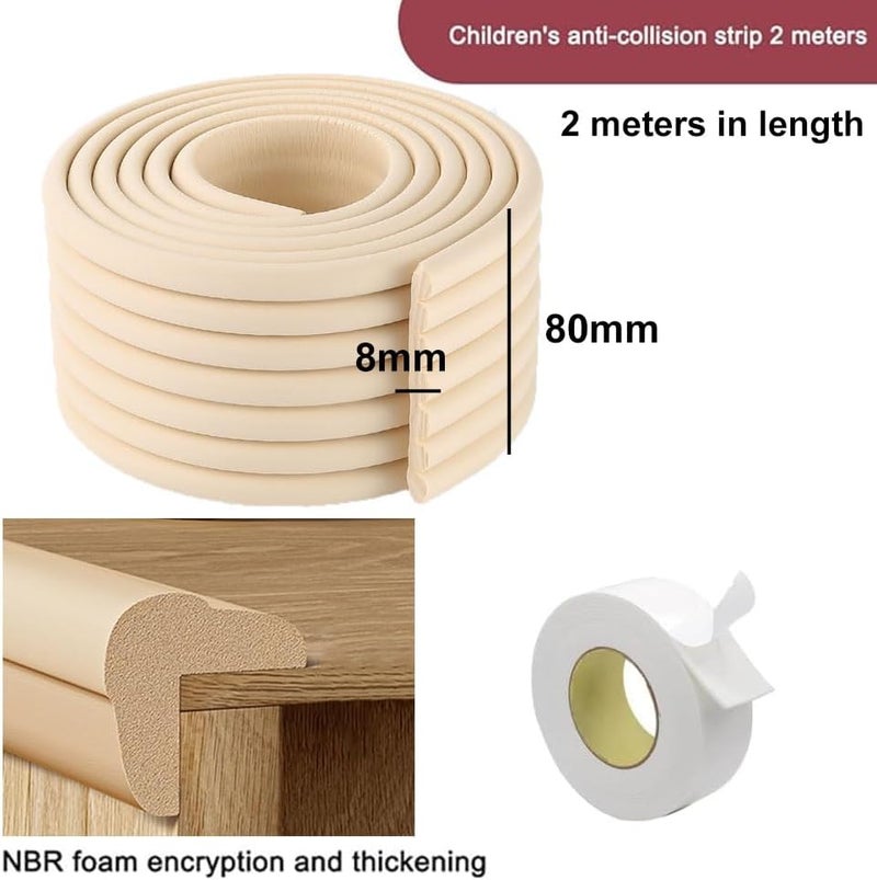 oldlaiben Safety Edge Corner Protector 2M - Foam Safety Strips for Baby and  Furniture - Image 2