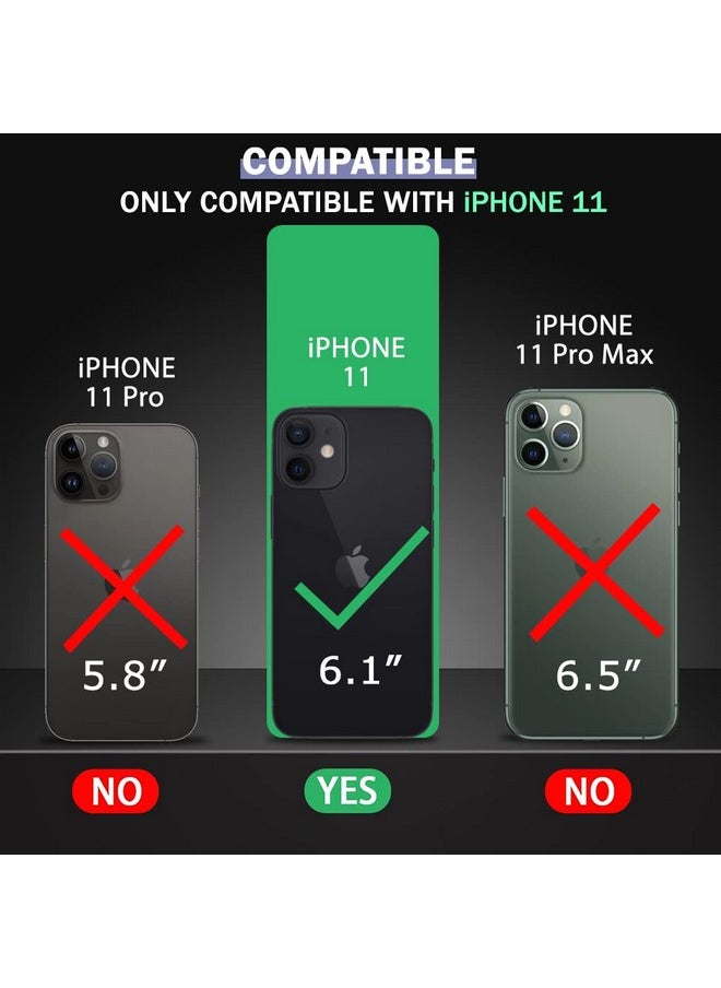 ذا جيفت كارت جراب خلفي فائق الهجين من TheGiftKart لهاتف iPhone 11 | تصميم مقاوم للصدمات | حماية الكاميرا من الصدمات | جراب خلفي صلب ممتص للصدمات لهاتف iPhone 11 (PC & TPU، ظهر شفاف للغاية، جوانب شفافة)  - Image 2