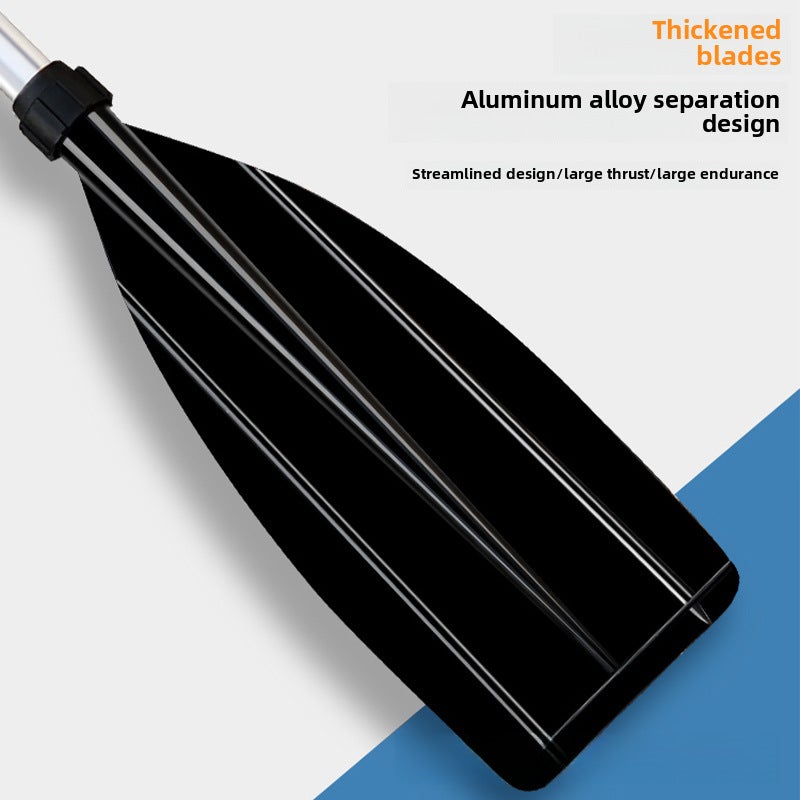 in stock fast-hair aluminum alloy boat oar rowing paddle rubber boat oar plastic boat pulp kayak oar inflatable boat oar board(2 paddles, 1.25 m) - Image 3