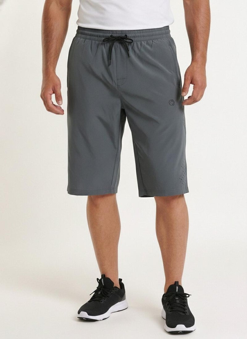 بريما إيس رجالي 3/4 Pants عشاق الجيم بريميوم Grey - Image 1