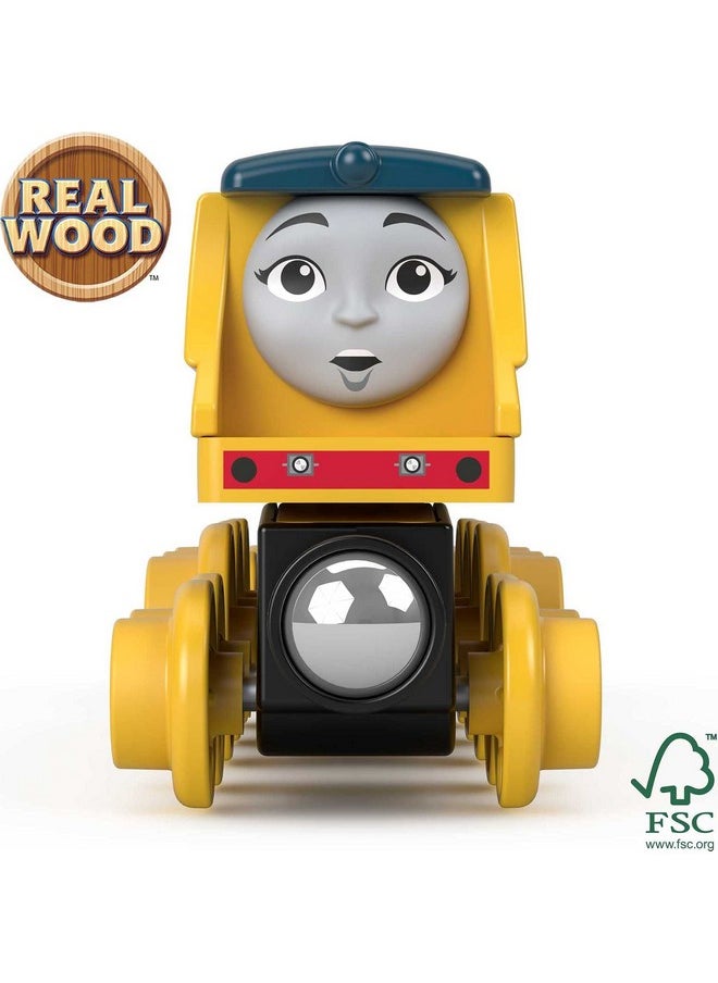 THOMAS & FRIENDS Thomas & Friends Wooden Railway Toy Train Rebecca Push-Along Wood Engine & Coal Car for Toddlers & Preschool Kids Ages 2+ Years (Amazon Exclusive)  - Image 3